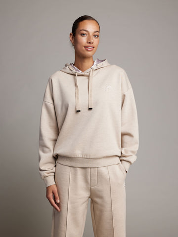 Quinty hoodie | Zand mel