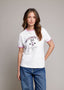 Chloe T-shirt | Wit/Roze