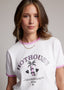 Chloe T-shirt | Wit/Roze