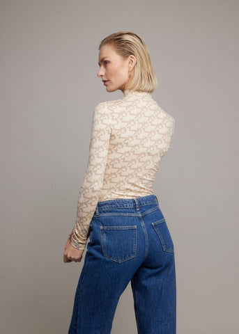 Stella Longsleeve Top | Beige