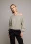 Lura Off-Shoulder Trui | Grijs