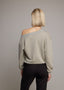 Lura Off-Shoulder Trui | Grijs