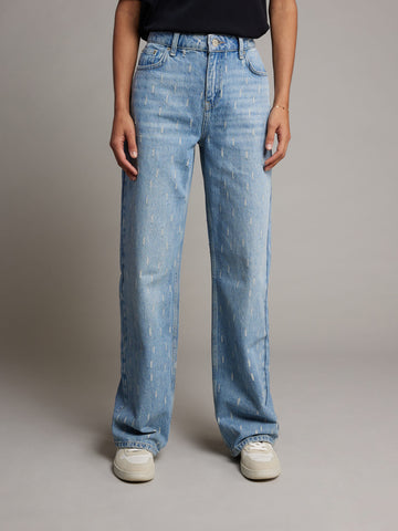Dona Straight Denim | Mid Blue