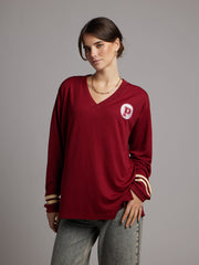 Yani Long Sleeve Tee | Savvy Red