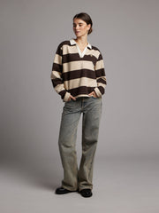 Isabella Long Sleeve Polo | Ganache