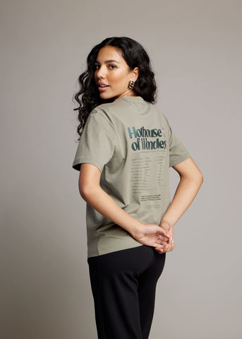 Eden T-shirt | Donkergroen