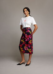 June skirt | AOP Black