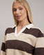 Isabella Long Sleeve Polo | Ganache