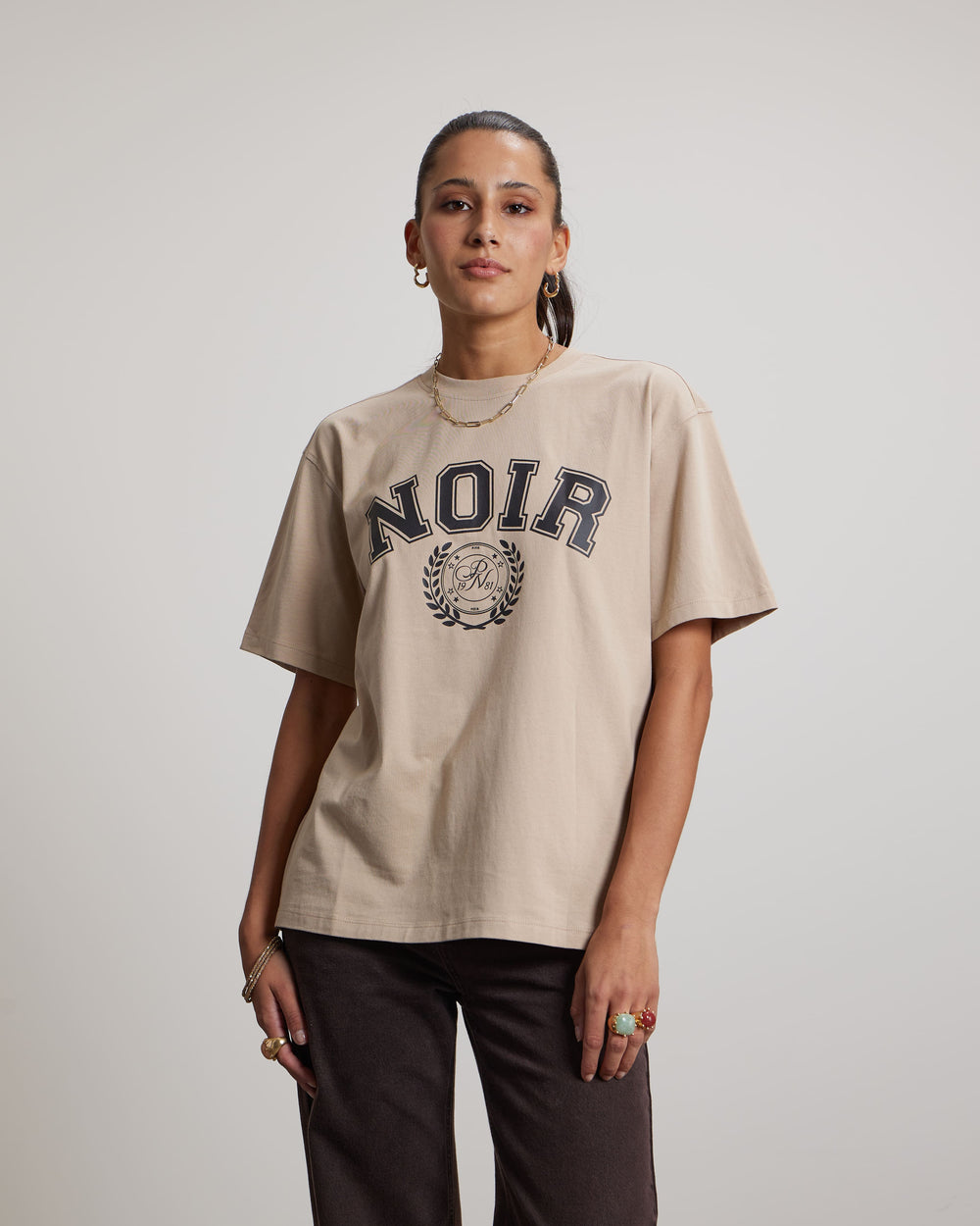 Noir T-shirt | Sand